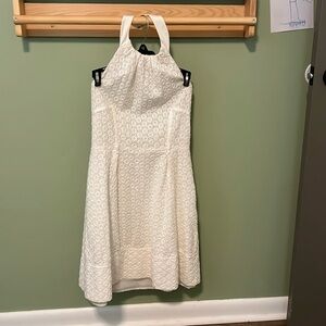 White halter dress